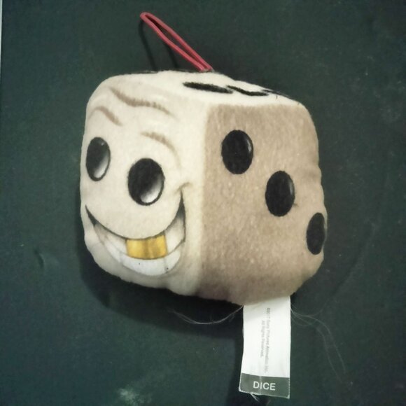 Emoji Movie Fuzzy Dice Plush Toy Happy Faces Hanging Loop Mc Donald's  2017 - Picture 2 of 4